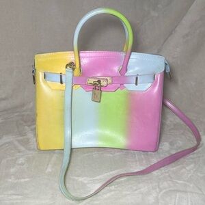 Pastel Rainbow Ombré Purse